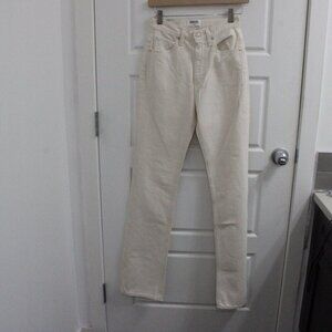 Agolde High Rise Vintage Flare Size 23 Cream Brand New
